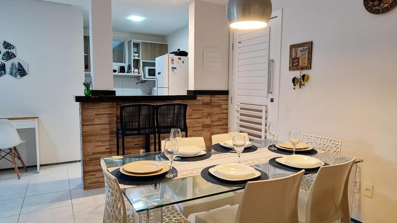 Paraiso Das Dunas - Apartamento A Beira Mar Com Jacuzzi - Proximo Ao Beach Park อากีราซ ภายนอก รูปภาพ